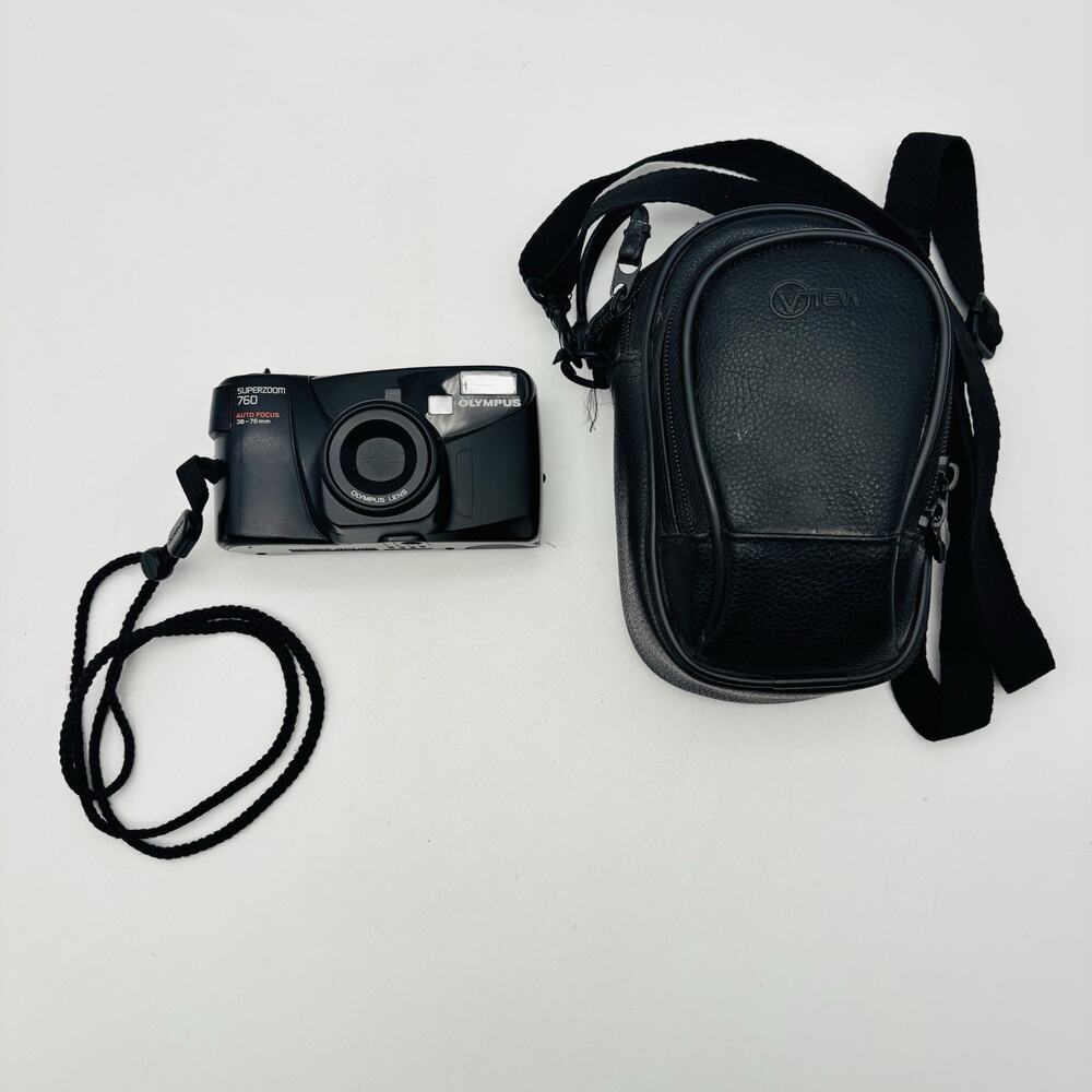 Olympus Superzoom 760 Point & Shoot 35mm Film Camera - Tested / Works (VG)